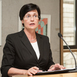 Thüringens Ministerpräsidentin Christine Lieberknecht bei der Vorstellung Ricarda-Huch-Sonderbriefmarke