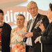 Verleihung des Bandes für Mut und Verständigung 2009 im Roten Rathaus Berlin - Integrationsbeauftragter Günter Piening mit Renate Mann, Roswitha Stauch und Meliha Ordüz (v.l.n.r.)